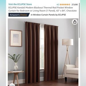 Chocolate Eclipse blackout curtains